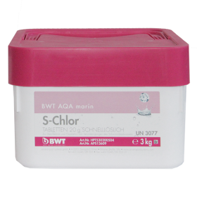 BWT AQA marin S-Chlor, быстрорастворимые таблетки (20 гр), 3кг