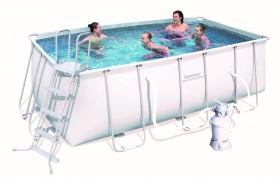 Каркасный прямоугольный бассейн BestWay 412х201х122 см (комплект)